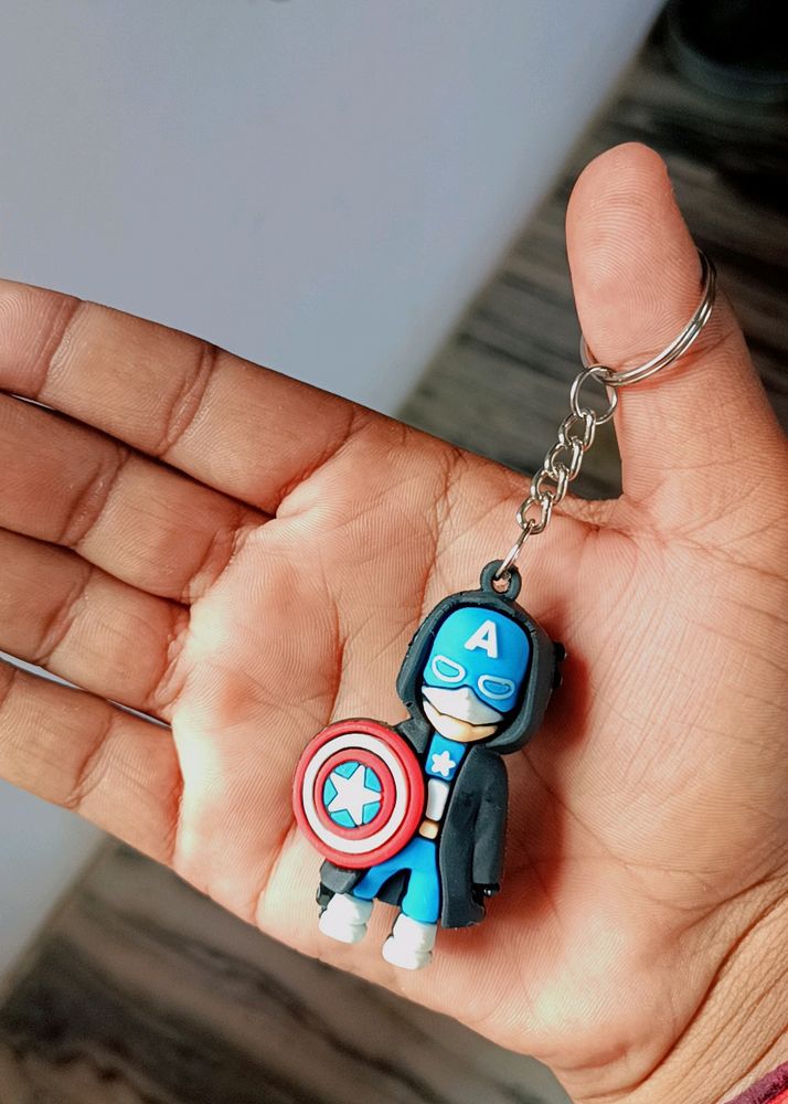 Captain America Small Keychain