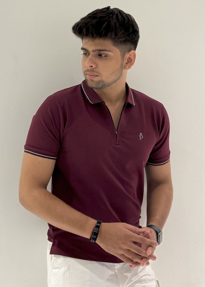 Brand New Polo Neck Cotton Tshirt For Men