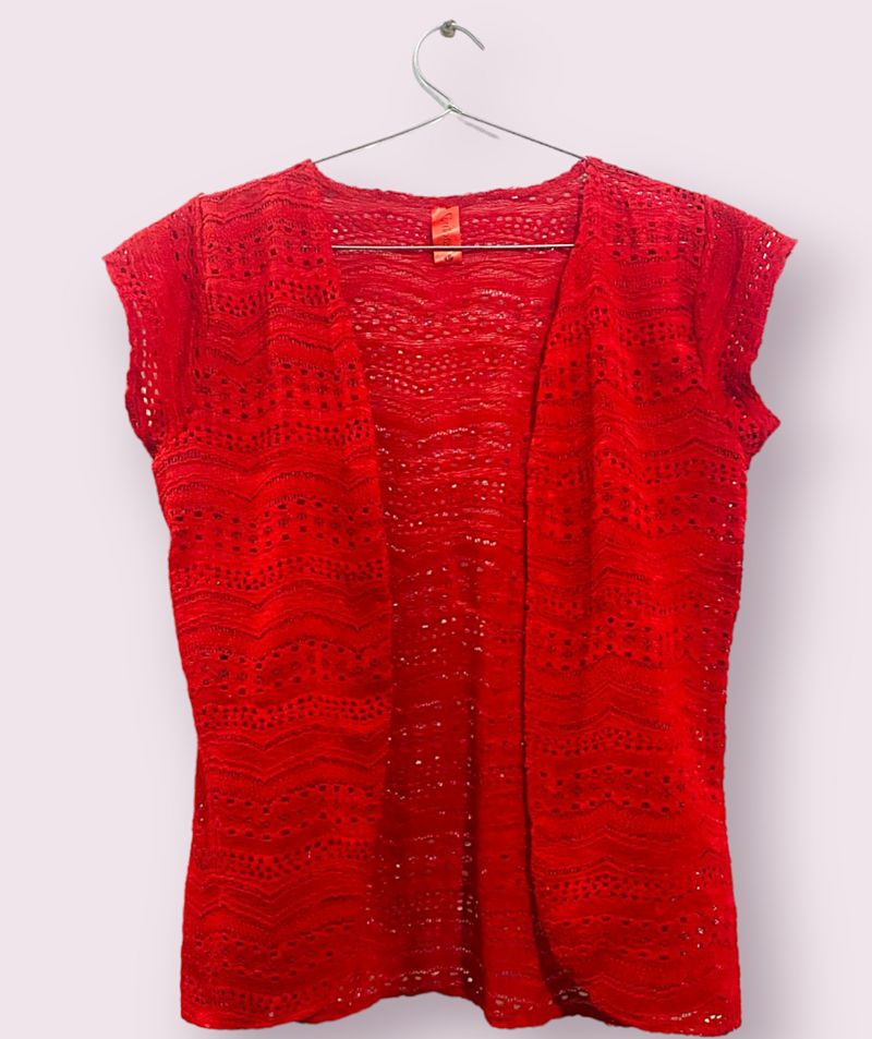 Red Net Shrug ✨