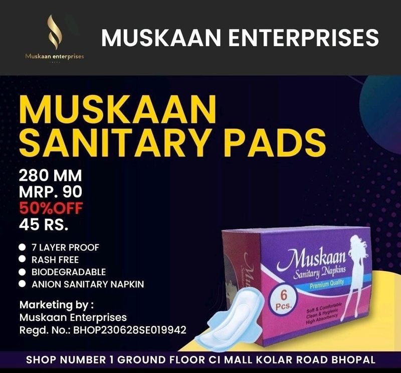 To Box 🎁 Muskan Enterprises Anion Sanitary Pads