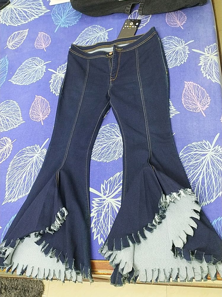 Flared Stylish Denim Jeans