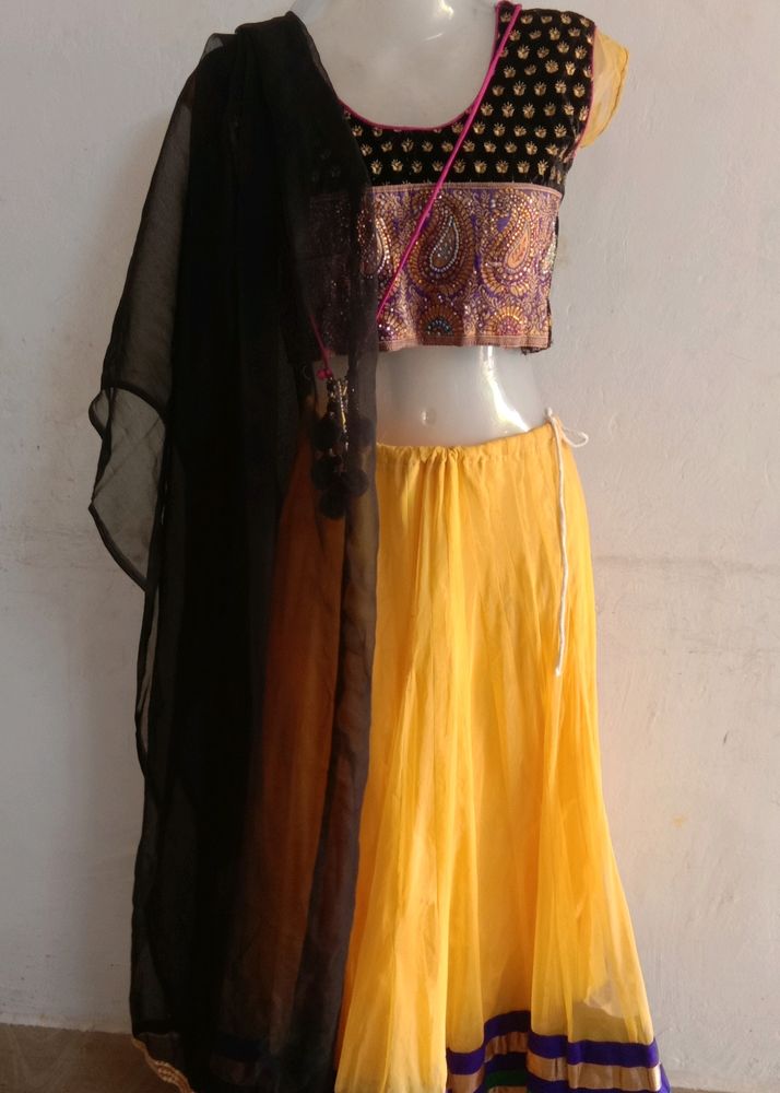 Yellow Lehga Choli