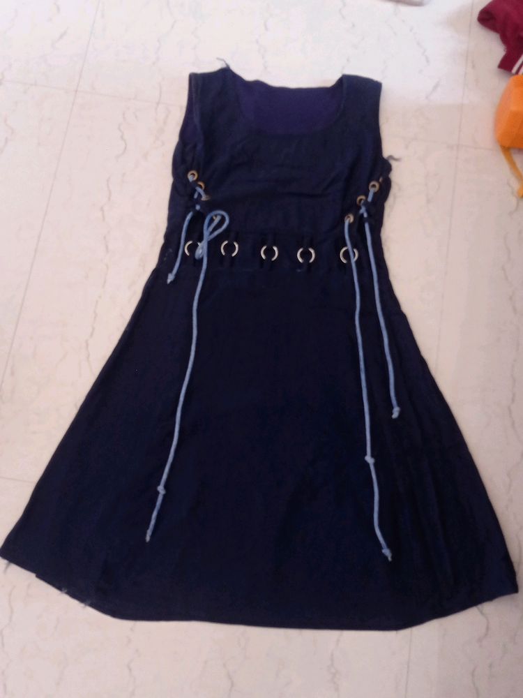 Navy Blue Frock