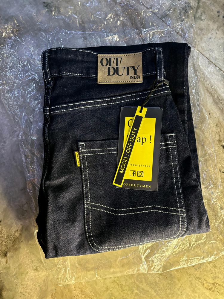 Off Duty Dark Blue Jeans