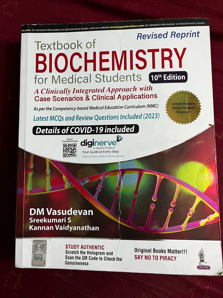 Textbook Of Biochemistry DM Vasudevan