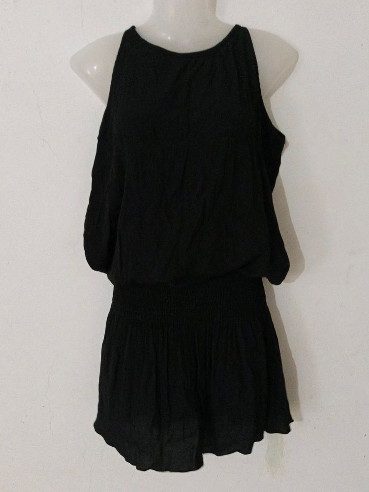 BLACK BAGGY DRESS