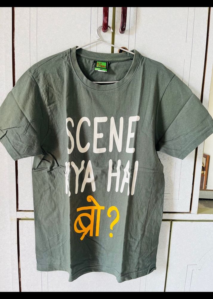 Green Slim Fit Tshirt