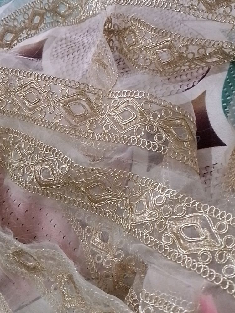 Golden Embroidery Lace