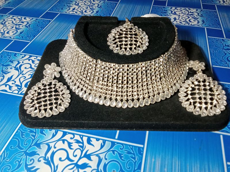 Silver Necklace Set