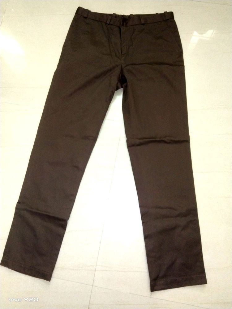 Brown Cotton Pant