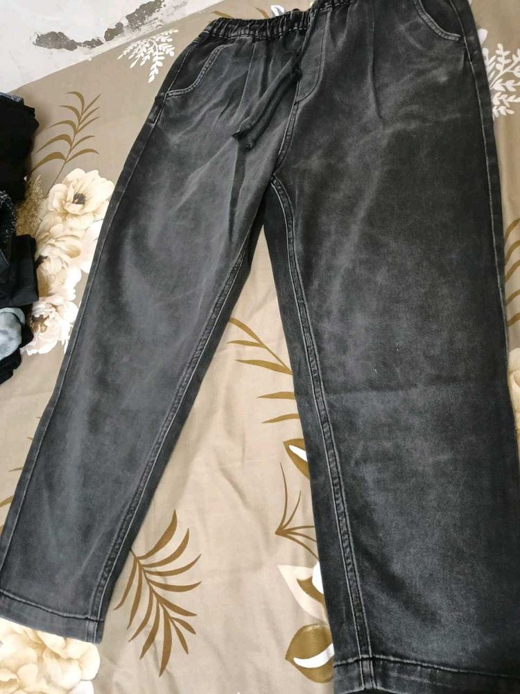 Tokyo Talkies Straight Fit Black Jeans