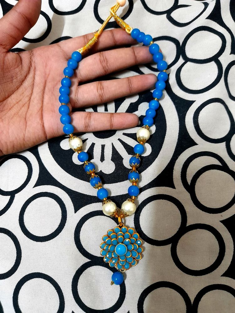 Combo Light Blue Pendant Neckpiece