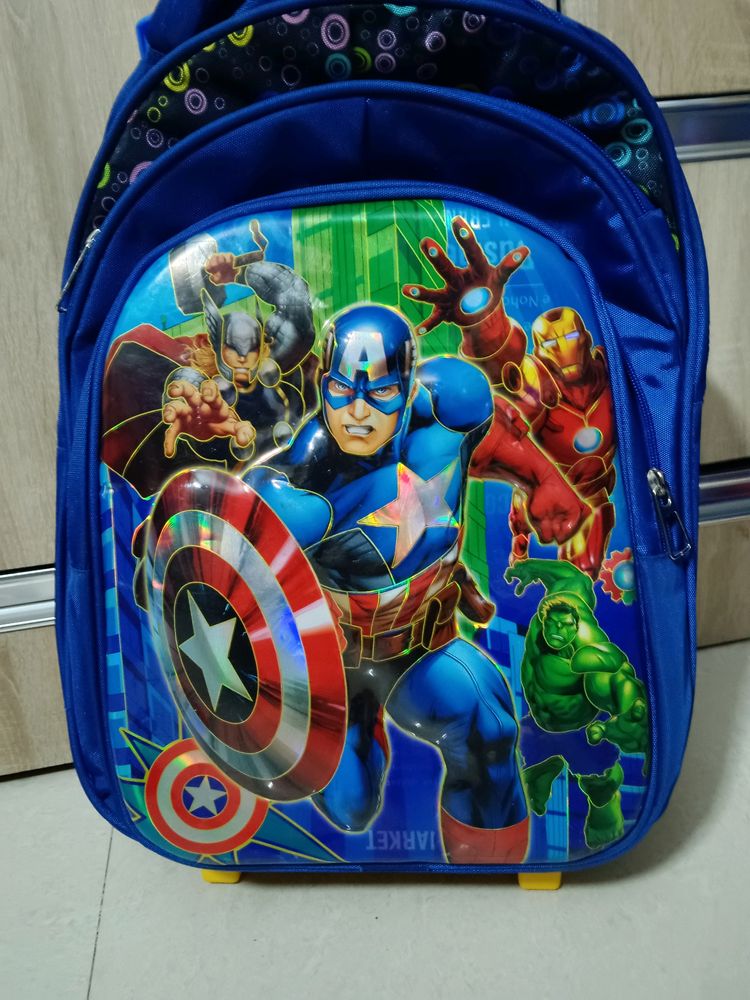 Trolly Backpack For Boys Avengers 18 Inch