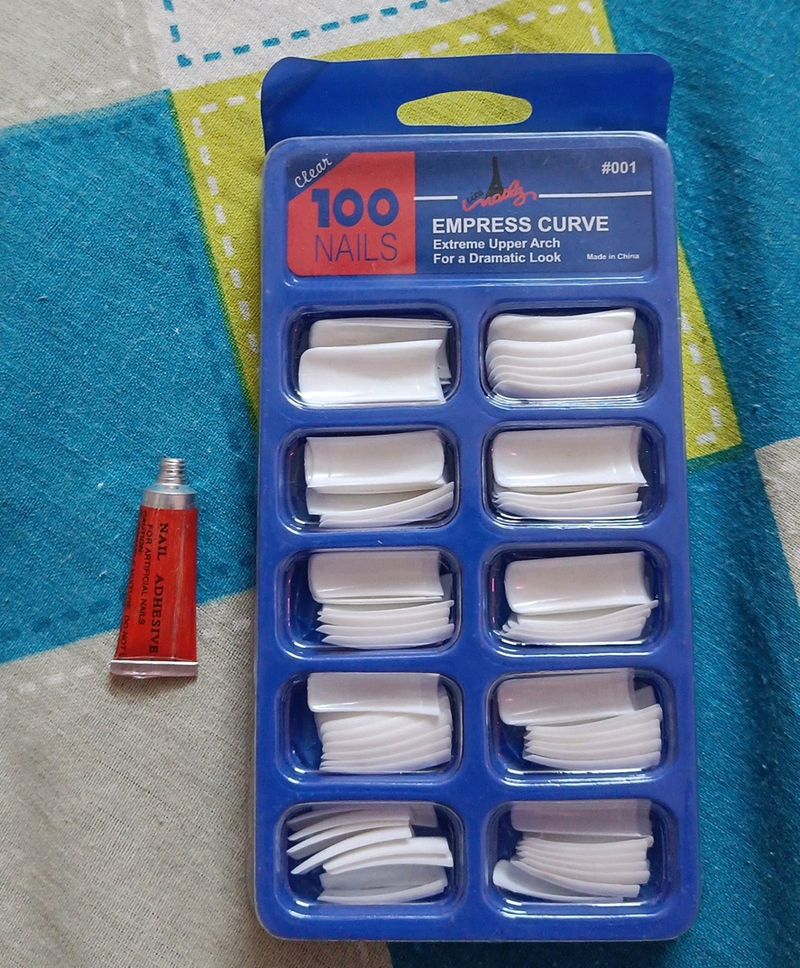 Fake Nails Set Of 100 With Adhesive