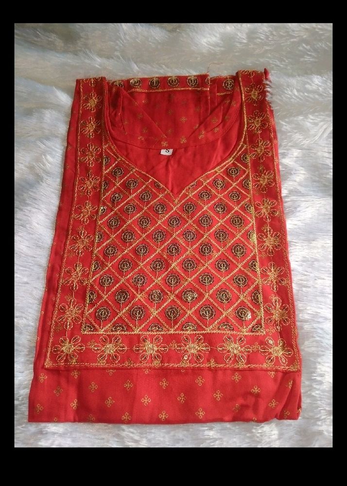 Short Kurti Red Colour