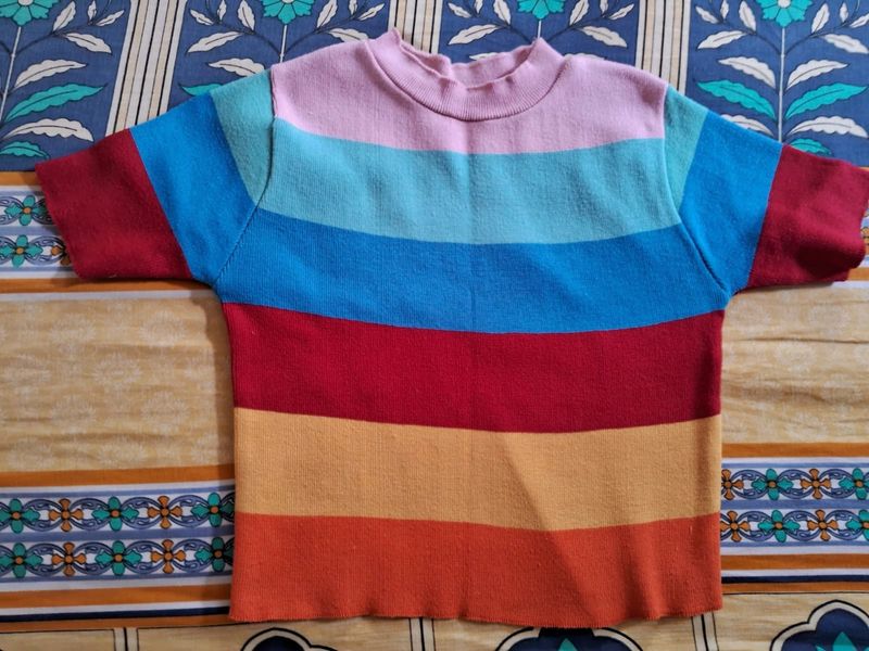 Stripped Multicolour Tshirt