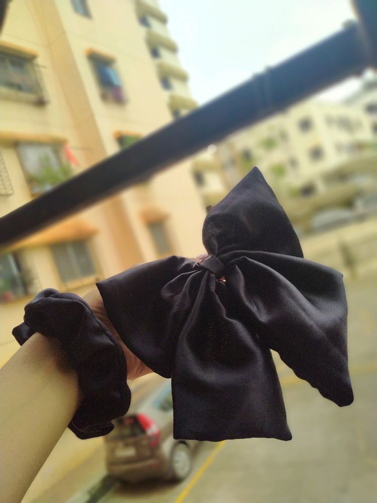 Hair Bow Clip || Scrunchie