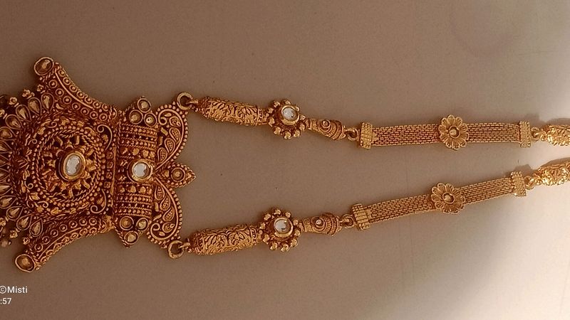 Long Necklace With Earrings