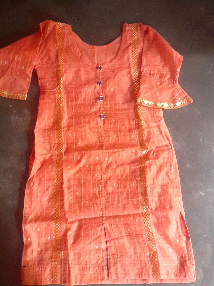 Peach Color Kurti