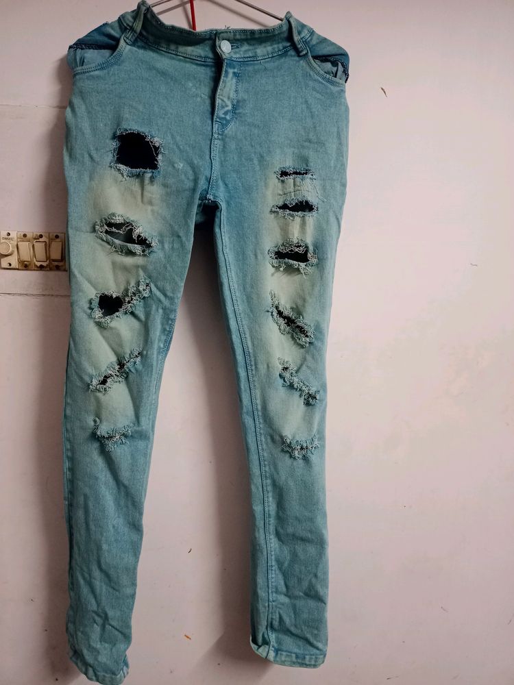 Ripped Blue Jeans