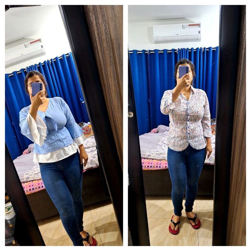 At 80 rs/- Two beautiful blue tops