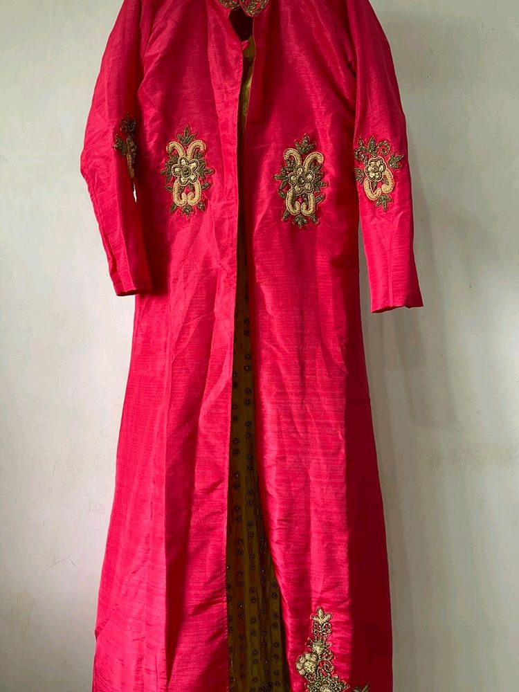 🔥Price Drop🔥Two Set Traditional Gown With Shall