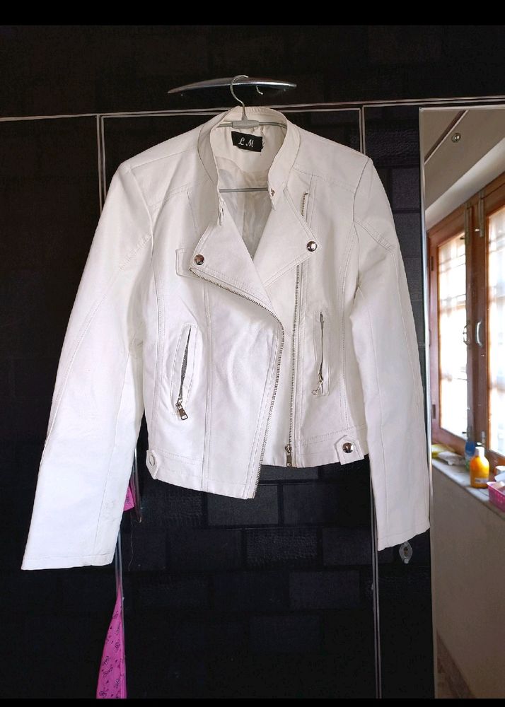 White Leather Jacket