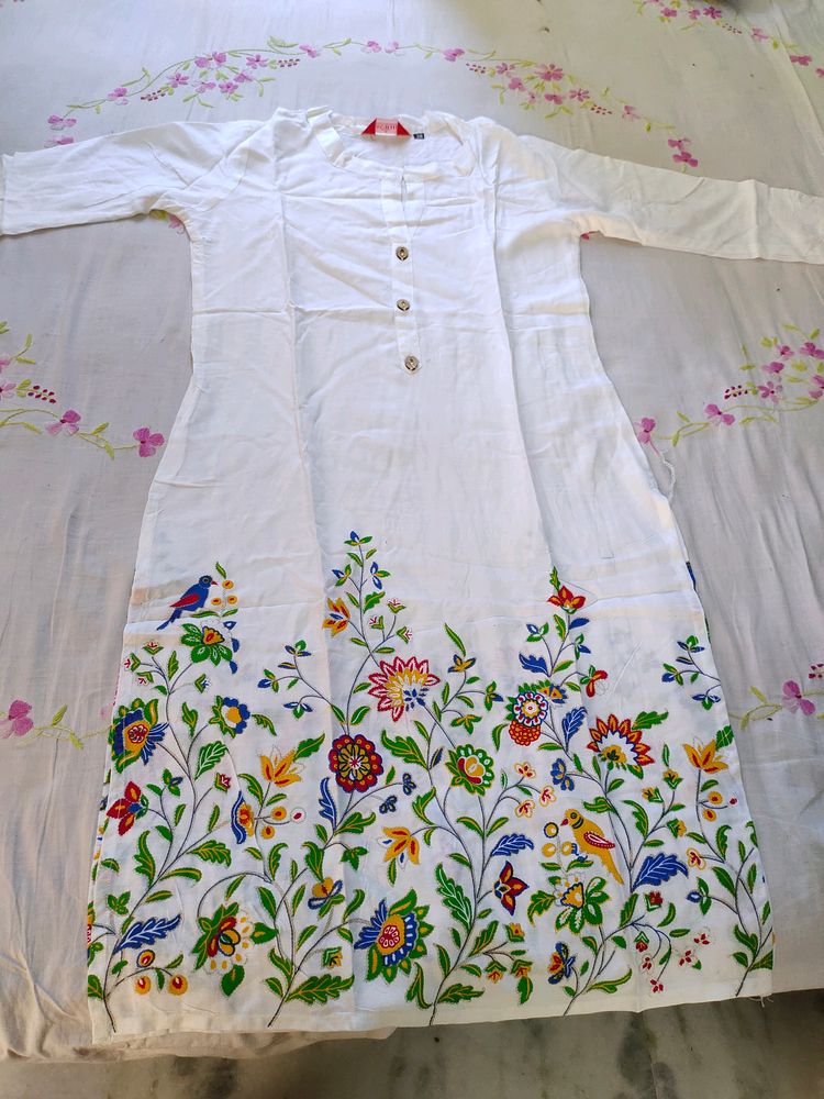 White Kurti & Palazzo Set