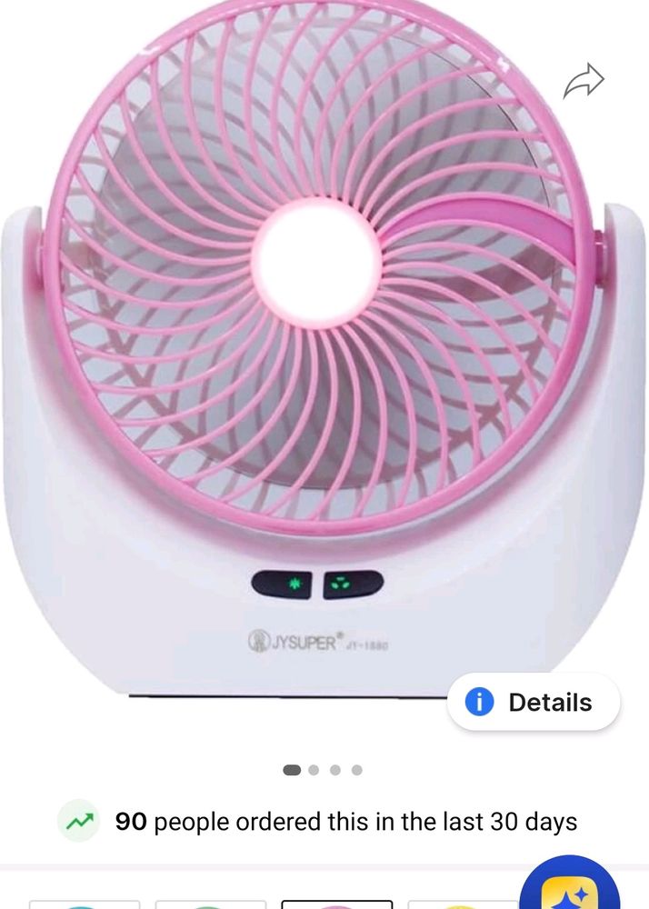 Recharge Able Fan