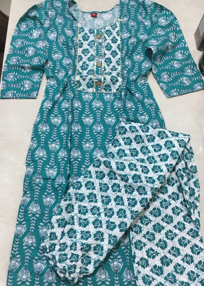 Brand New Cotton Kurti With Pant