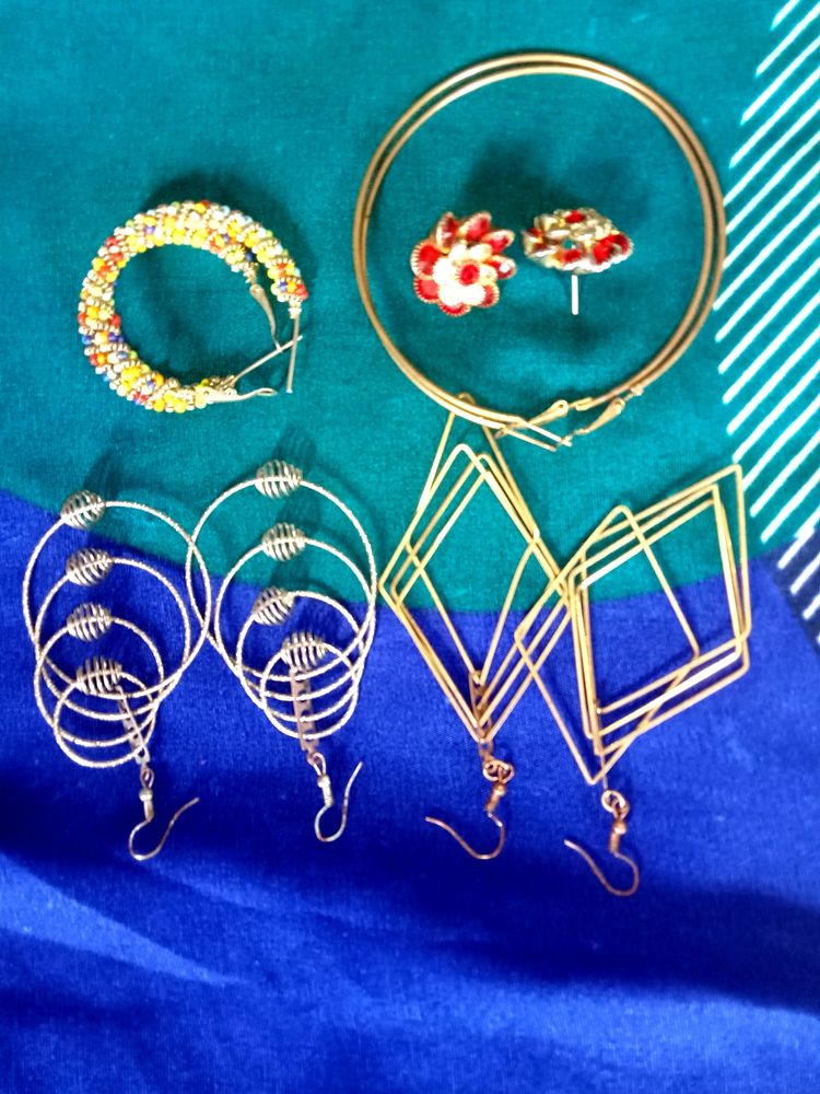 5 Pair Of Earrings