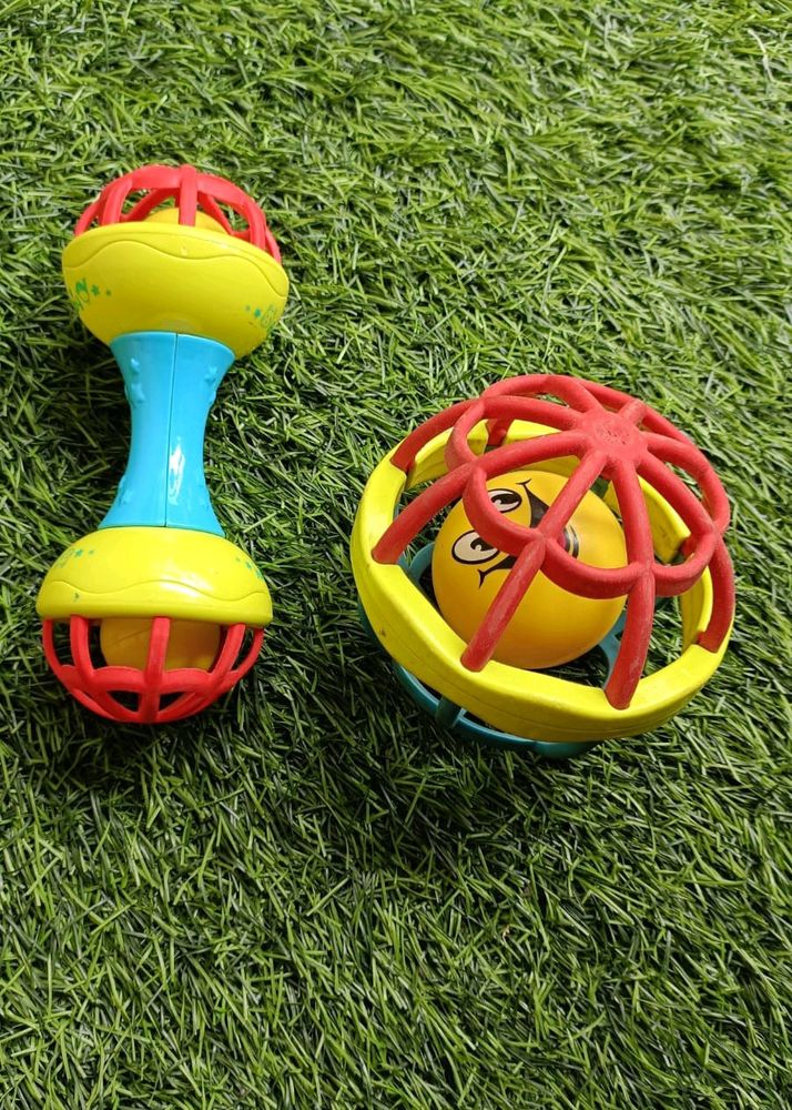 Ball With Rattle Toys For Kids Infants