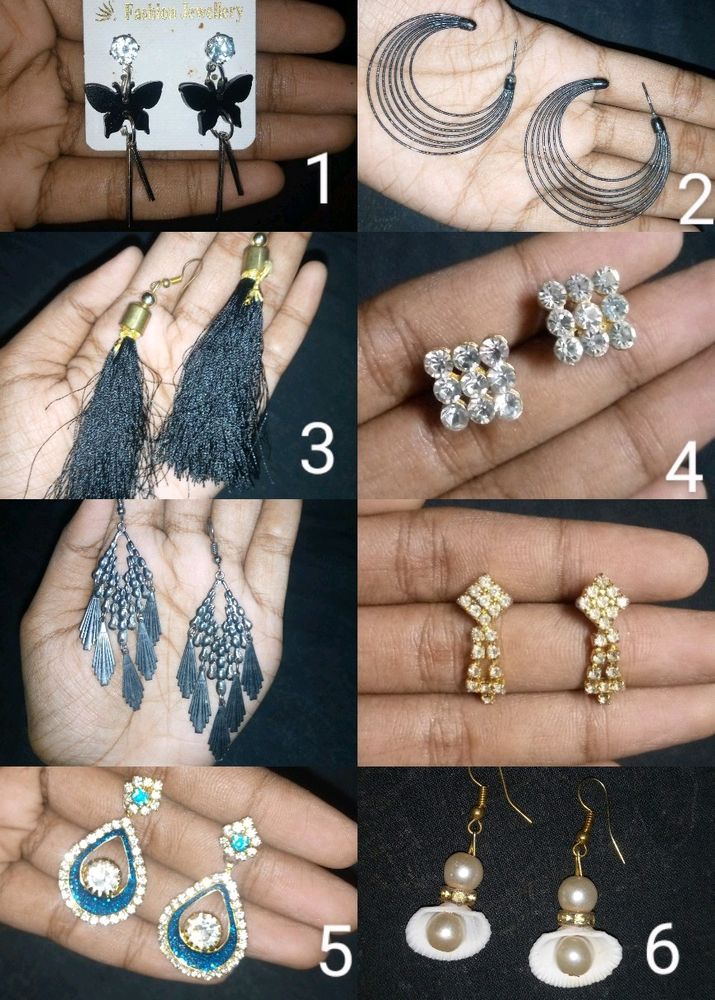 8 Pieces Western Earrings Sets