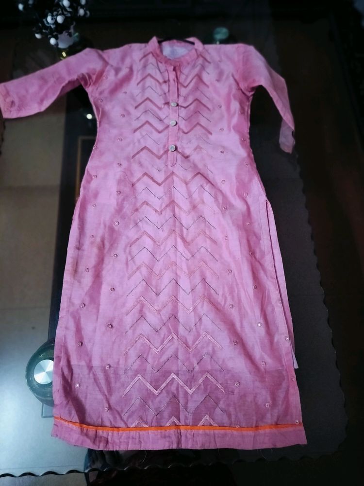 Very Beautiful Pink Kurti