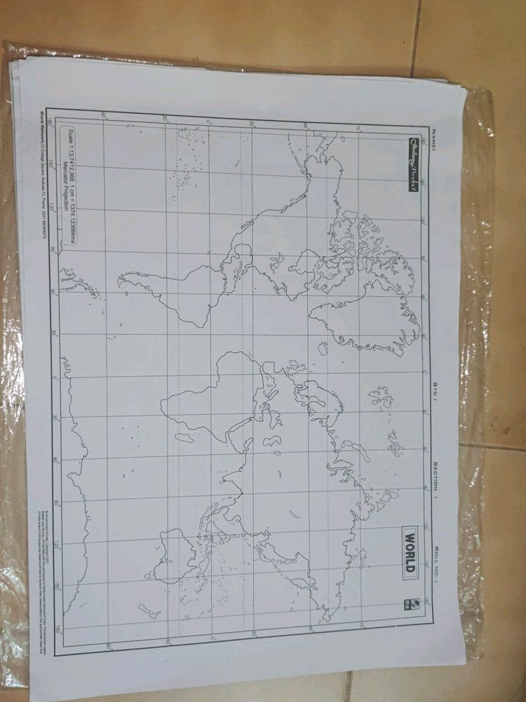 WORLD MAP - 49 LOOSE SHEET MAP