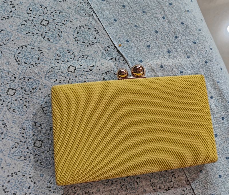 Yellow Clutch Bag