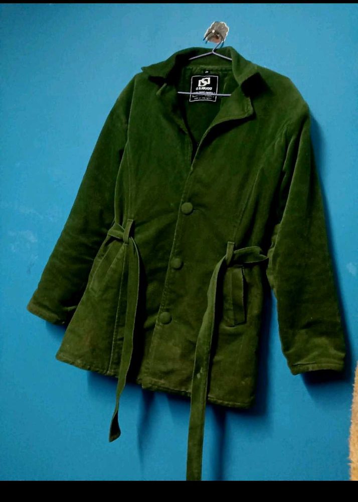 Green Long Coat / Blazer For Girls