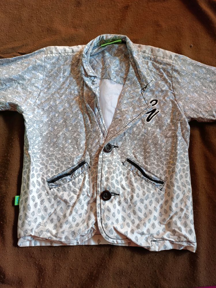 Jacket Shirt In White Colour