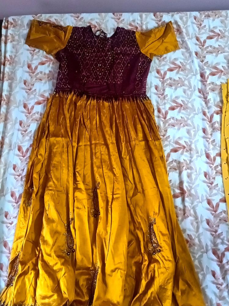 Half Pattu Frock