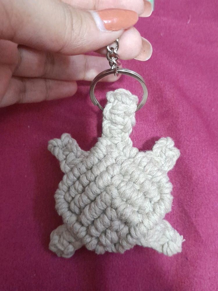 Cute Macrame Turtle🐢 Key Chain