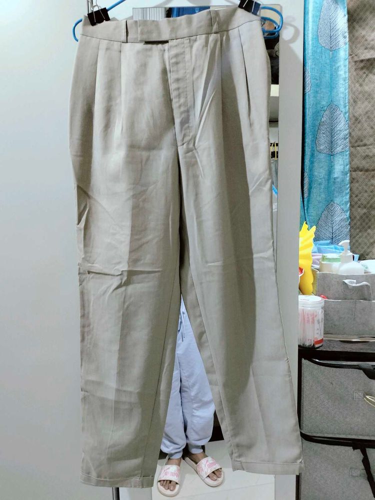 Beige Formal Pants/Trousers