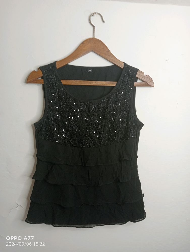 Black Casual Top (Girl' s)