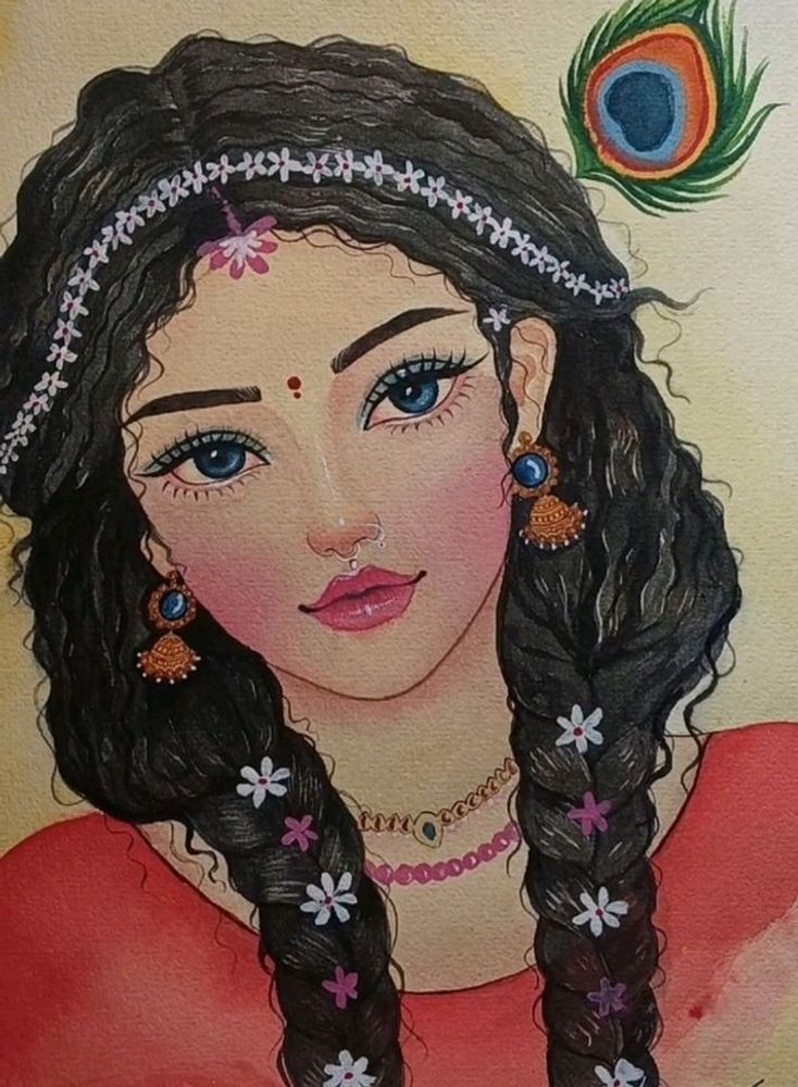 Radha Rani Painting