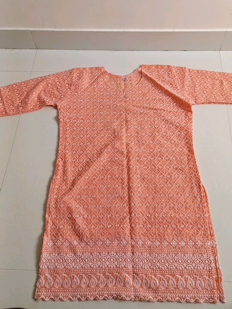 Cute Chickenkari Kurti