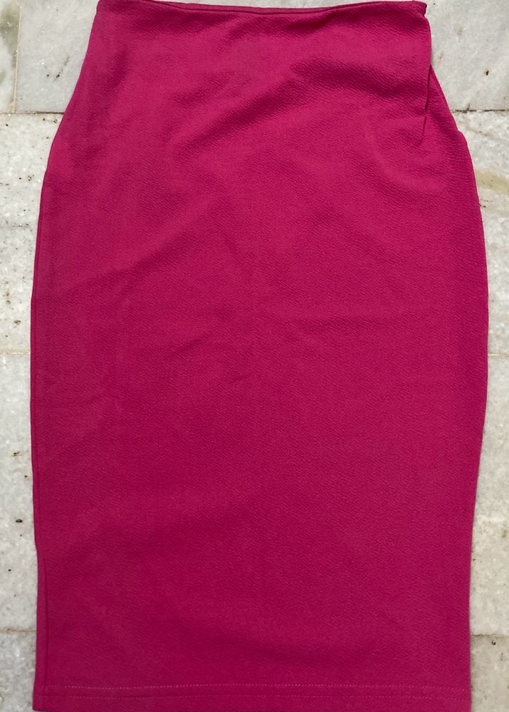 Pink Bodyfitted Skirt