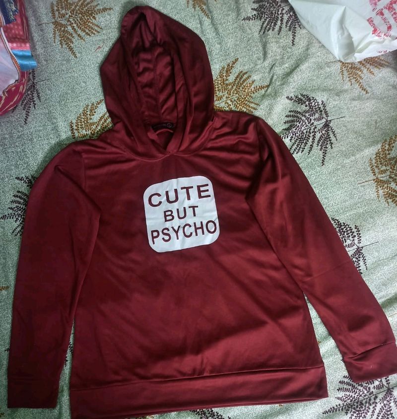 Maroon Hoodie Top (New)