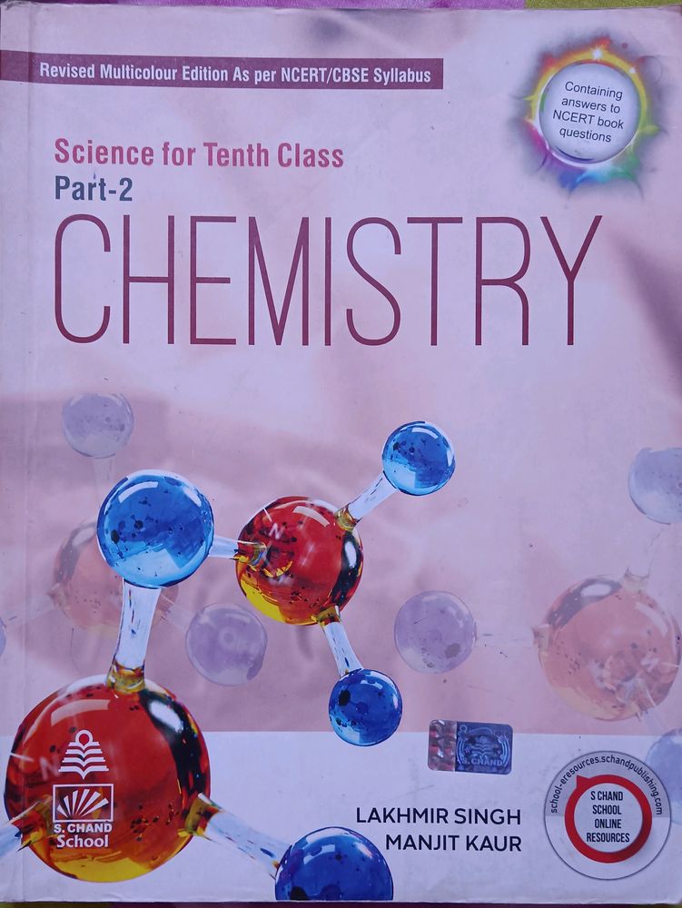 Class10 Chemistry S.Chand,lakhmir Singh Manjt Kaur