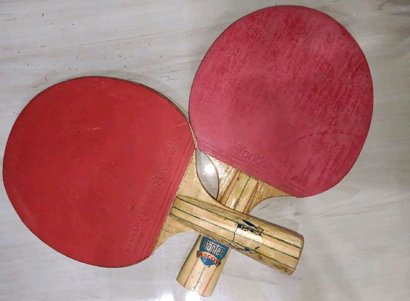 Pair Of 2 Branded Table Tennis Racquets