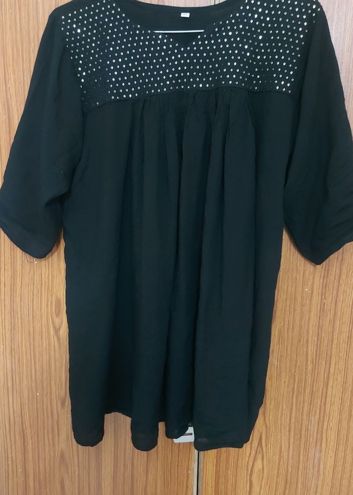 Black anarkali type top