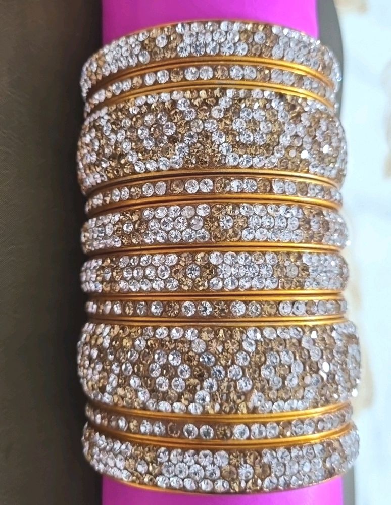 Golden Stone Bangles